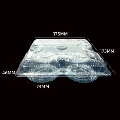 SH-0058 OEM одноразовая прозрачная пищевая ПЭТ-опаковка для пирожных из яиц